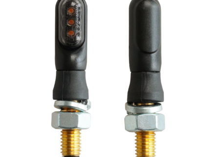 Universal 12V DC Motorcycle LED Amber Turn Signal Retro Style Motorcycle Direction Indicator