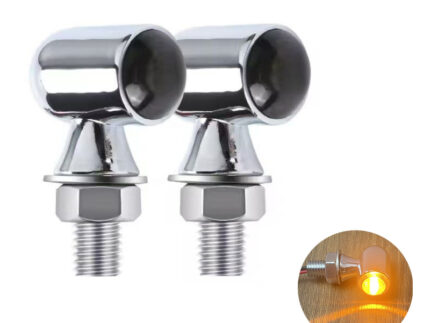 E24 Metal Turn Signal 12V Electric Motorcycle Modified LED Mini Daytime Running Indication Turn Light