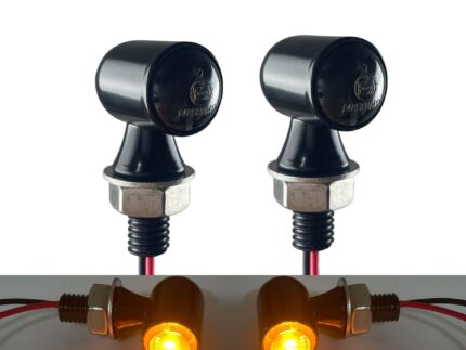 E24 Motorcycle Modification Indicator Light Turning Light Vintage Motorcycle Mini LED Turn Signal Light