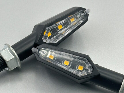 Harley Electric Motorcycle Modification Universal Accessories Colorful Flowing LED Circular Steering Horse Racing Flash Indicator