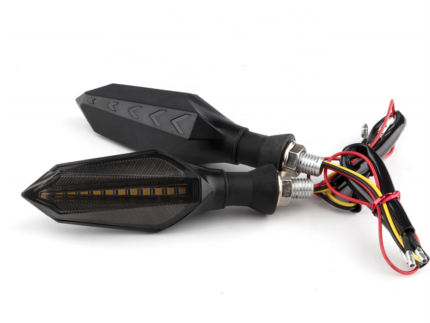 Arrow shape double-sided luminous stream mode motor bicycle turn signal motorcycle riding tail light signal