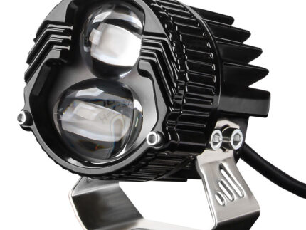 Motorcycle Headlight LED 20W 6000K Waterproof Fog Light Spotlight Super Bright Two-Color Flash Motorcycle Lighting System