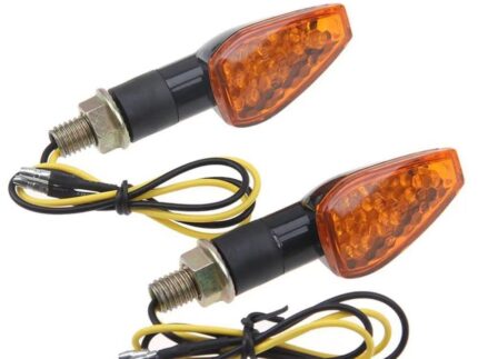 Modified motorcycle LED turn signal long and short handle small red turn signal light 14LED motorcycle turn indicator