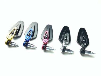 Improved motorcycle handlebar mirror attachment reflector and reversing mirror